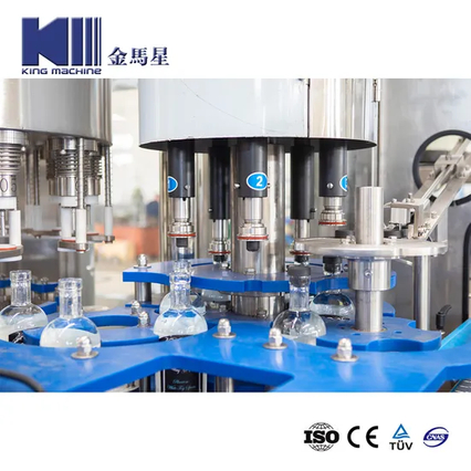آلة ملء الحشو السائل ، آلة تعبئة دوارة آلة الزجاجة أوتوماتيكية السائل 12 آلة إنتاج العصير