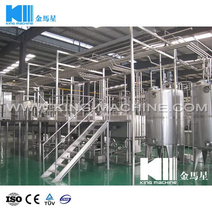 9000 لتر/ساعة عالي درجة الحرارة الأنبوبية الآلية pasteurizer