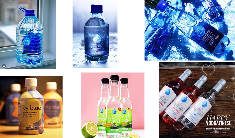 المياه الكندية المعبأة في زجاجات