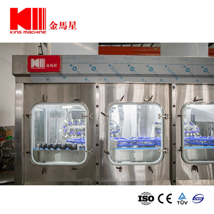 غير الغازية (عصير ، روح ، ماء) آلة وضع العلامات على ملء الغسيل