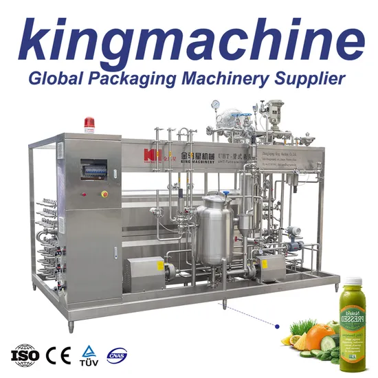 3 ، 000 لتر/ساعة مشروب النبيذ آلة الأنبوب Uht pasteurizer